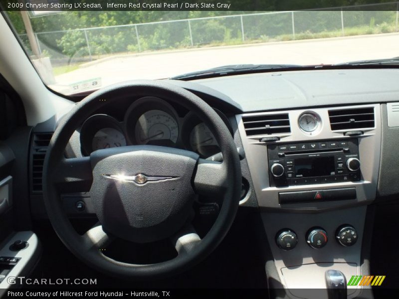 Inferno Red Crystal Pearl / Dark Slate Gray 2009 Chrysler Sebring LX Sedan