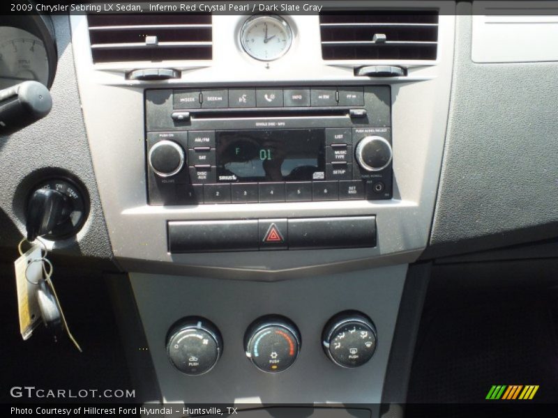 Inferno Red Crystal Pearl / Dark Slate Gray 2009 Chrysler Sebring LX Sedan