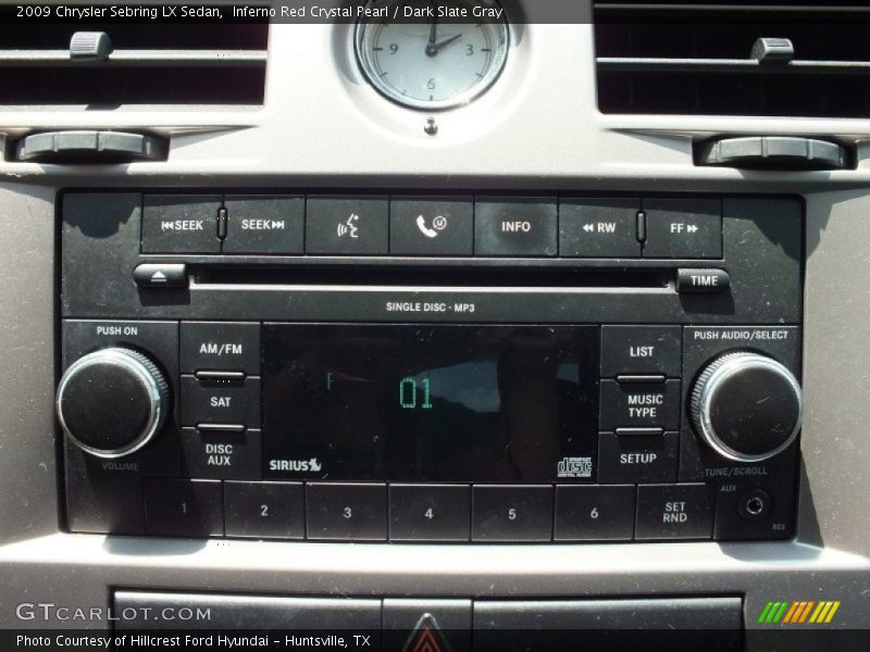 Inferno Red Crystal Pearl / Dark Slate Gray 2009 Chrysler Sebring LX Sedan