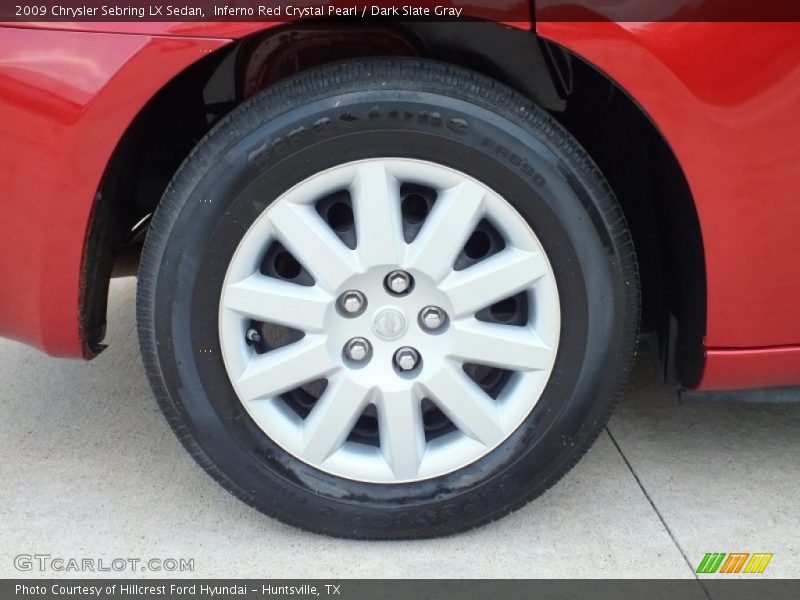Inferno Red Crystal Pearl / Dark Slate Gray 2009 Chrysler Sebring LX Sedan