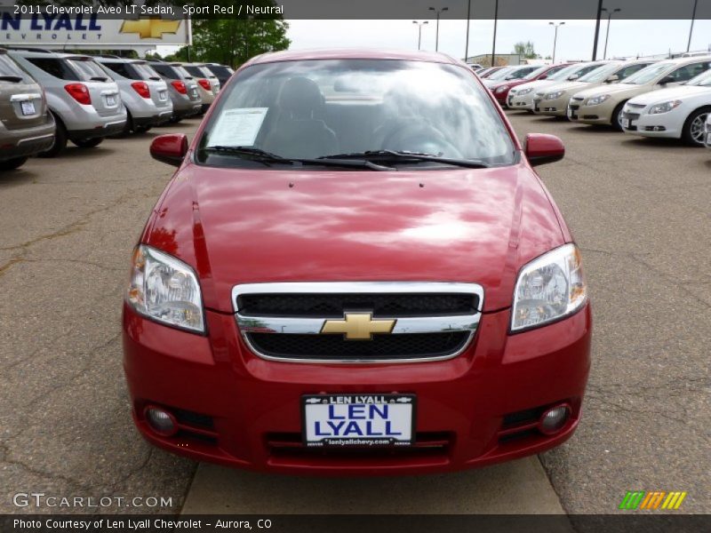 Sport Red / Neutral 2011 Chevrolet Aveo LT Sedan