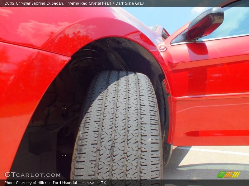 Inferno Red Crystal Pearl / Dark Slate Gray 2009 Chrysler Sebring LX Sedan