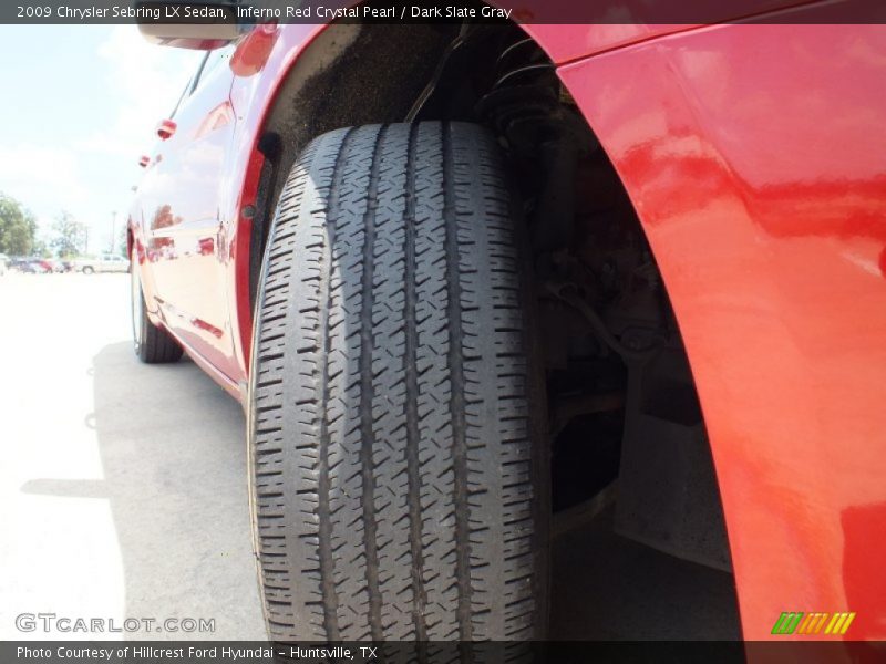 Inferno Red Crystal Pearl / Dark Slate Gray 2009 Chrysler Sebring LX Sedan