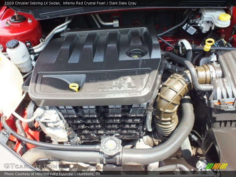 Inferno Red Crystal Pearl / Dark Slate Gray 2009 Chrysler Sebring LX Sedan