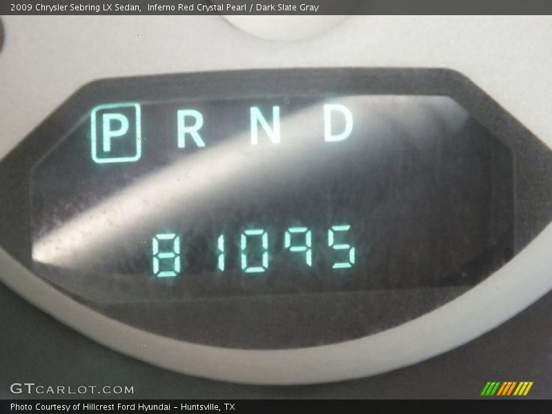 Inferno Red Crystal Pearl / Dark Slate Gray 2009 Chrysler Sebring LX Sedan