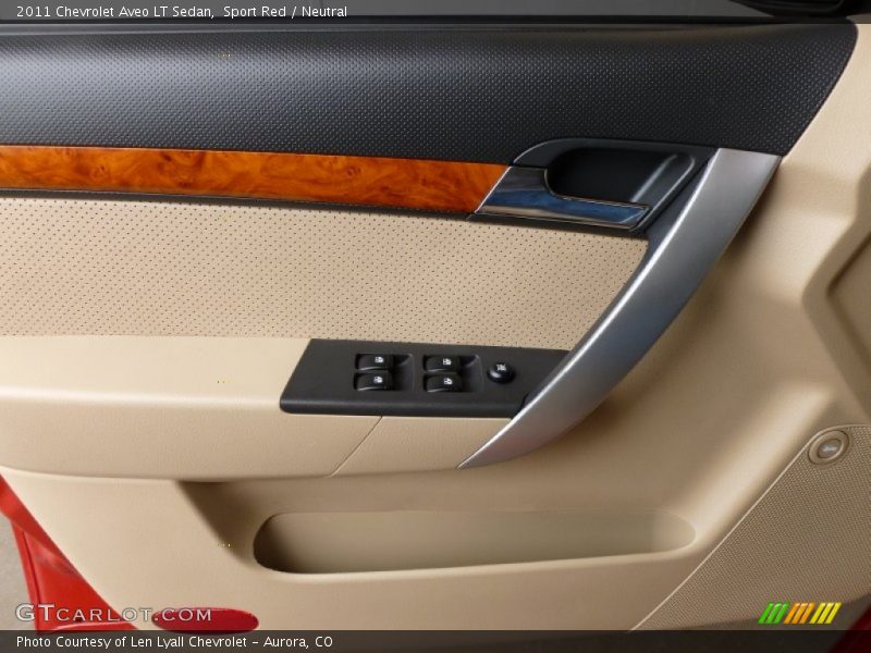 Sport Red / Neutral 2011 Chevrolet Aveo LT Sedan
