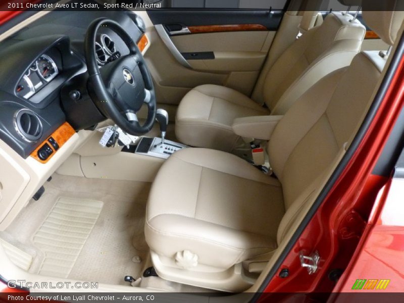 Sport Red / Neutral 2011 Chevrolet Aveo LT Sedan