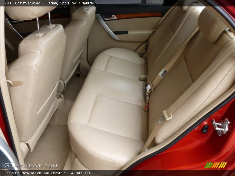 Sport Red / Neutral 2011 Chevrolet Aveo LT Sedan