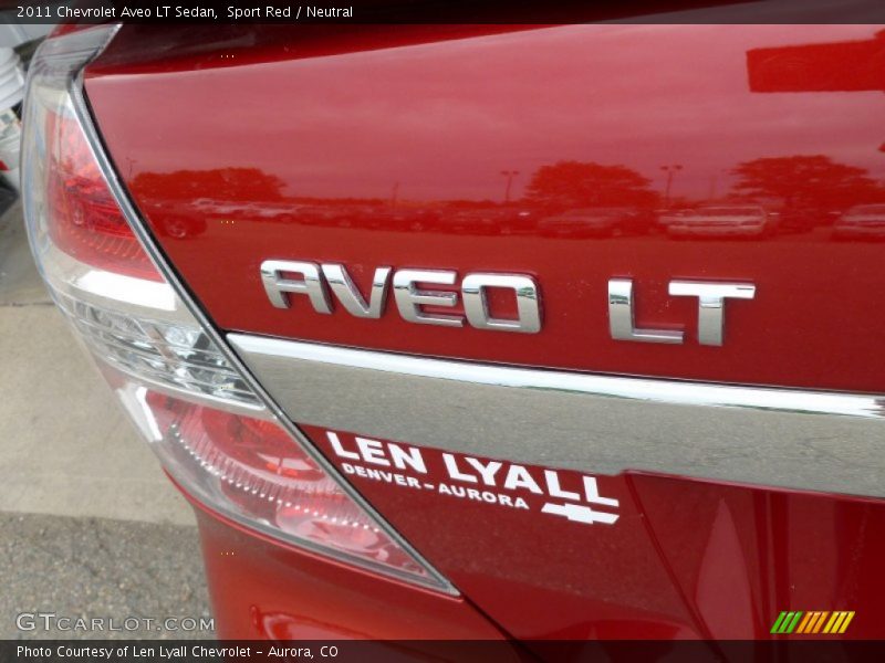 Sport Red / Neutral 2011 Chevrolet Aveo LT Sedan
