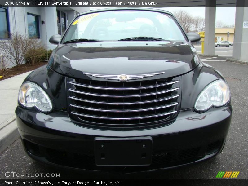 Brilliant Black Crystal Pearl / Pastel Slate Gray 2006 Chrysler PT Cruiser Convertible