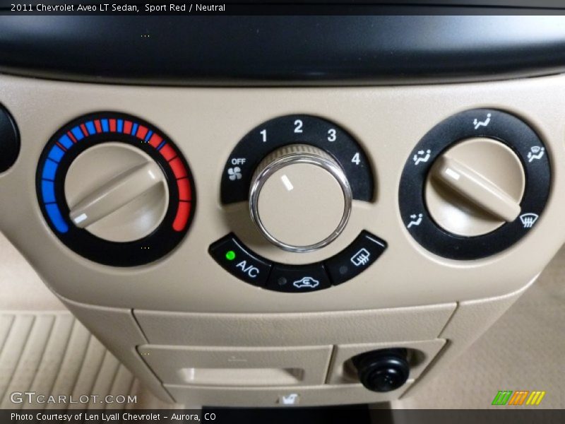Sport Red / Neutral 2011 Chevrolet Aveo LT Sedan