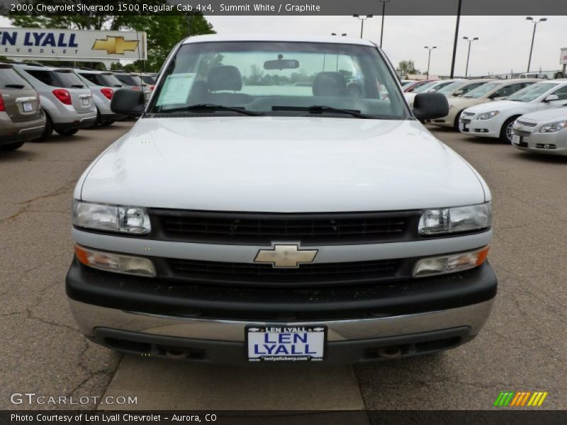 Summit White / Graphite 2000 Chevrolet Silverado 1500 Regular Cab 4x4
