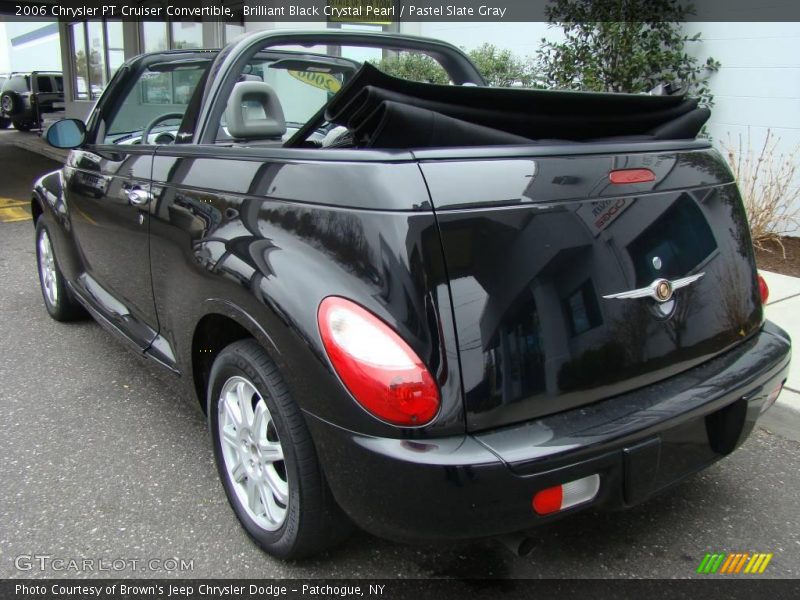 Brilliant Black Crystal Pearl / Pastel Slate Gray 2006 Chrysler PT Cruiser Convertible