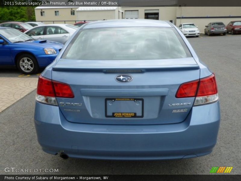 Sky Blue Metallic / Off-Black 2011 Subaru Legacy 2.5i Premium