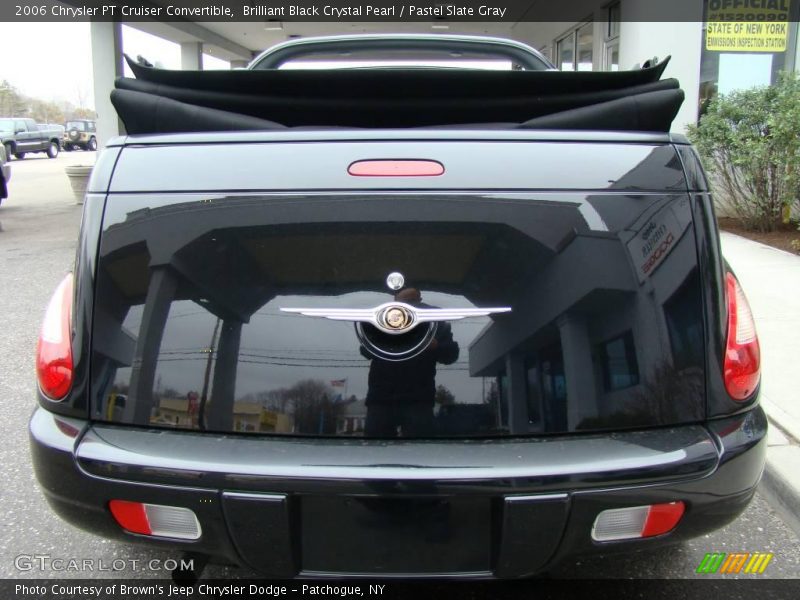 Brilliant Black Crystal Pearl / Pastel Slate Gray 2006 Chrysler PT Cruiser Convertible