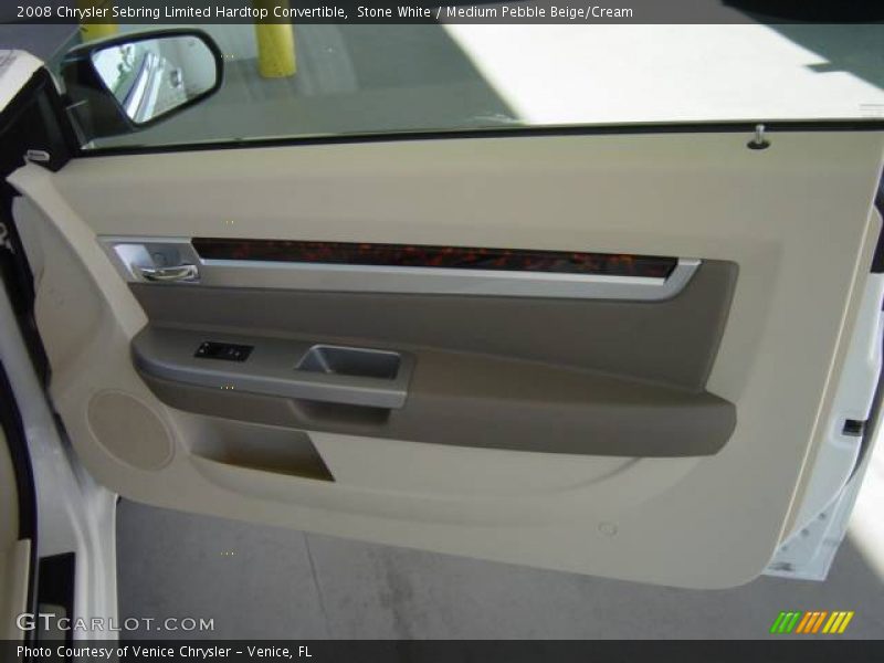Stone White / Medium Pebble Beige/Cream 2008 Chrysler Sebring Limited Hardtop Convertible