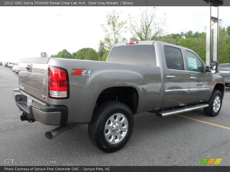 Steel Gray Metallic / Ebony 2012 GMC Sierra 3500HD Denali Crew Cab 4x4