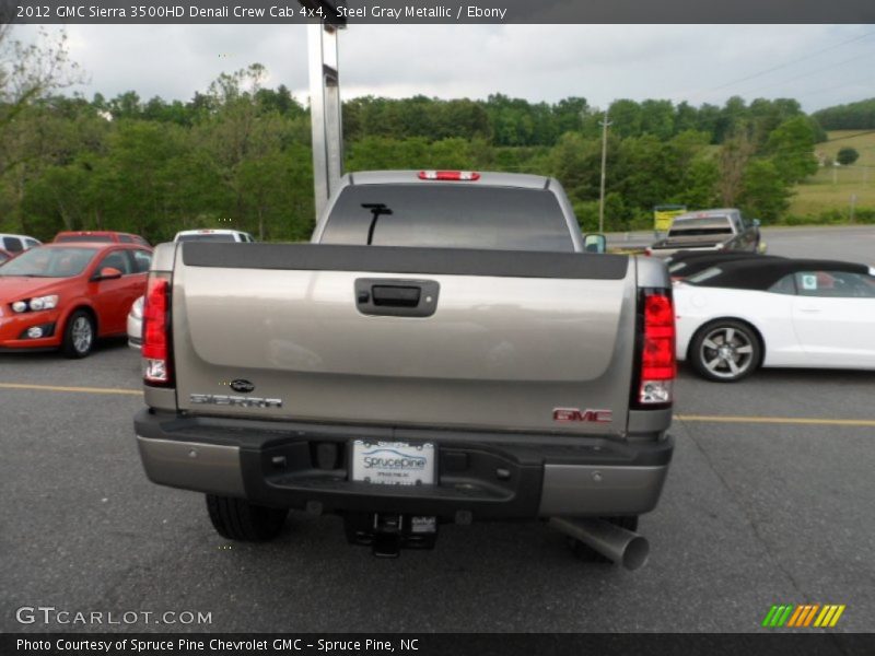 Steel Gray Metallic / Ebony 2012 GMC Sierra 3500HD Denali Crew Cab 4x4