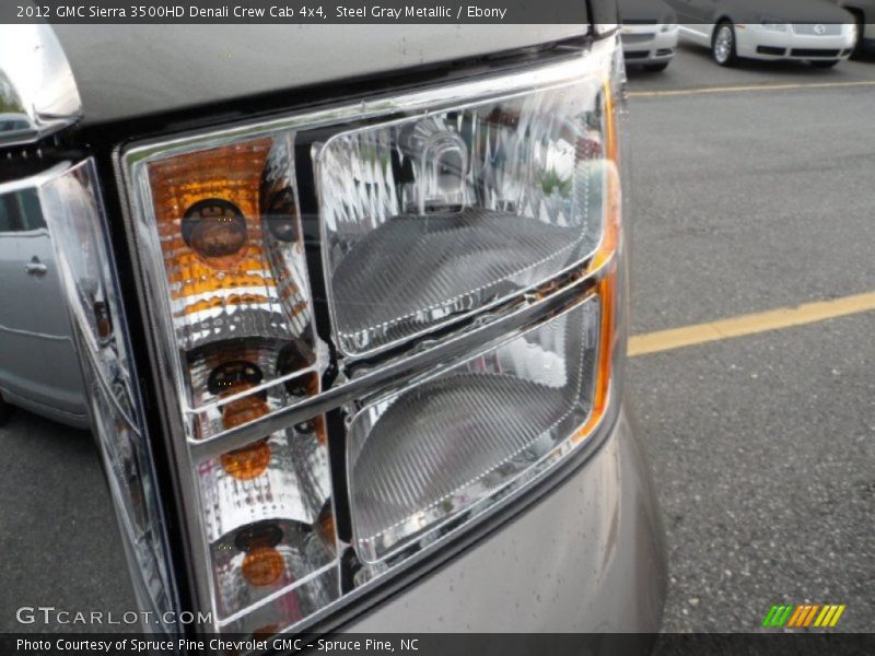 Steel Gray Metallic / Ebony 2012 GMC Sierra 3500HD Denali Crew Cab 4x4