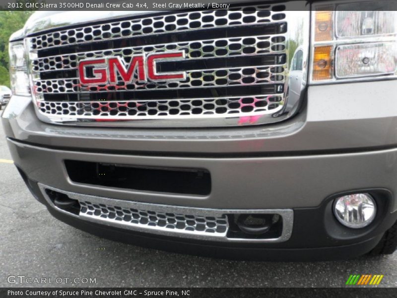 Steel Gray Metallic / Ebony 2012 GMC Sierra 3500HD Denali Crew Cab 4x4
