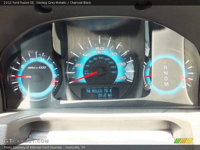 Sterling Grey Metallic / Charcoal Black 2012 Ford Fusion SE