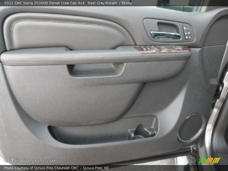 Steel Gray Metallic / Ebony 2012 GMC Sierra 3500HD Denali Crew Cab 4x4