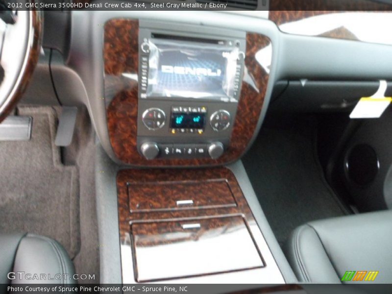 Steel Gray Metallic / Ebony 2012 GMC Sierra 3500HD Denali Crew Cab 4x4