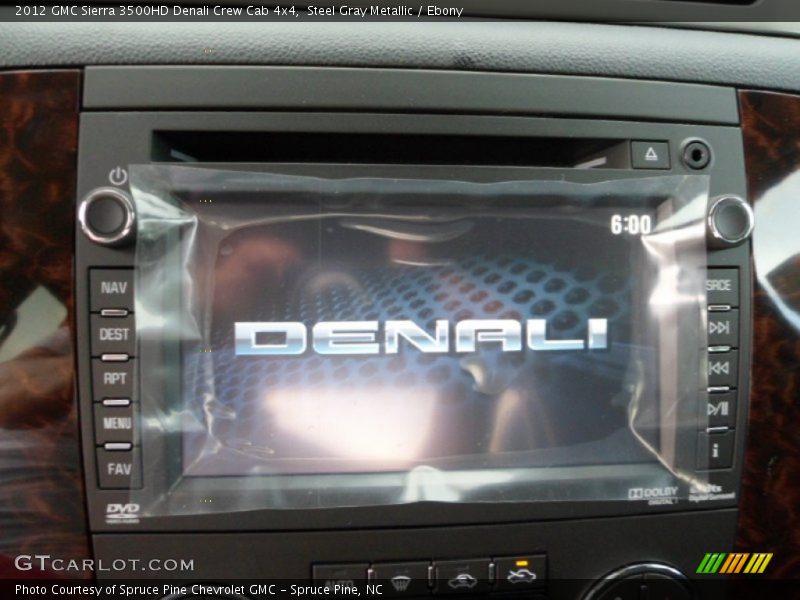 Steel Gray Metallic / Ebony 2012 GMC Sierra 3500HD Denali Crew Cab 4x4