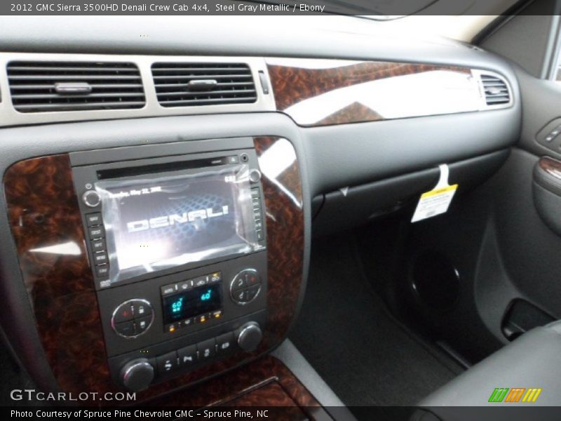 Steel Gray Metallic / Ebony 2012 GMC Sierra 3500HD Denali Crew Cab 4x4