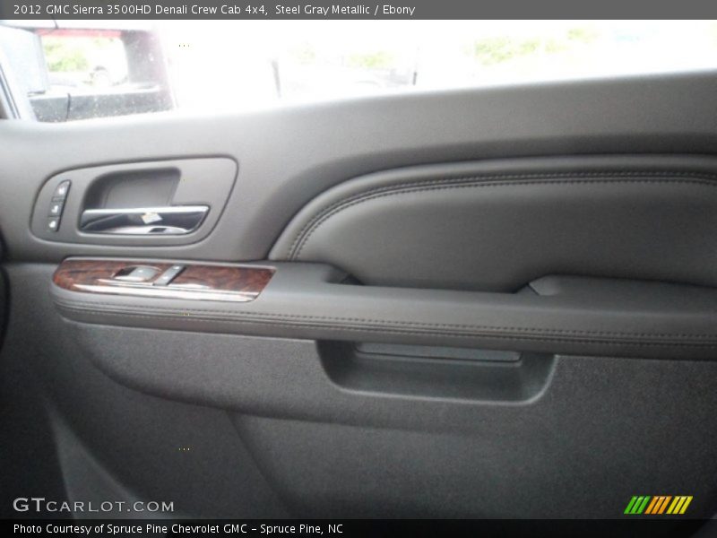 Steel Gray Metallic / Ebony 2012 GMC Sierra 3500HD Denali Crew Cab 4x4