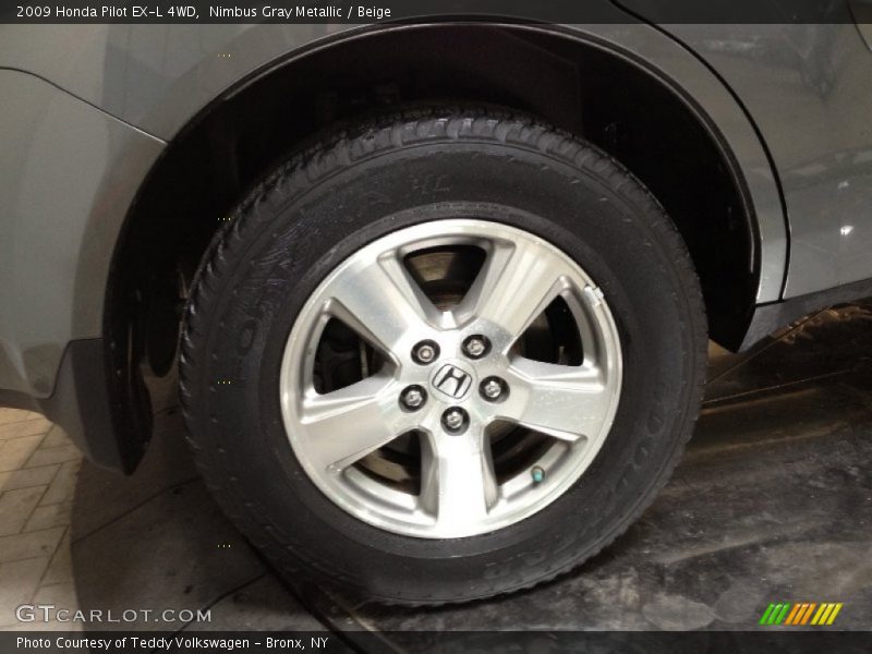 Nimbus Gray Metallic / Beige 2009 Honda Pilot EX-L 4WD