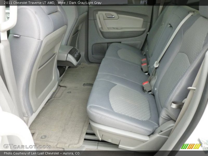 White / Dark Gray/Light Gray 2011 Chevrolet Traverse LT AWD