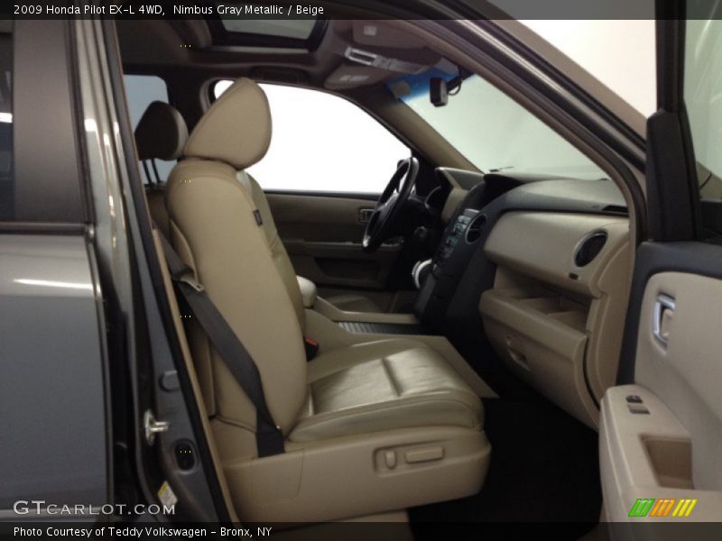 Nimbus Gray Metallic / Beige 2009 Honda Pilot EX-L 4WD