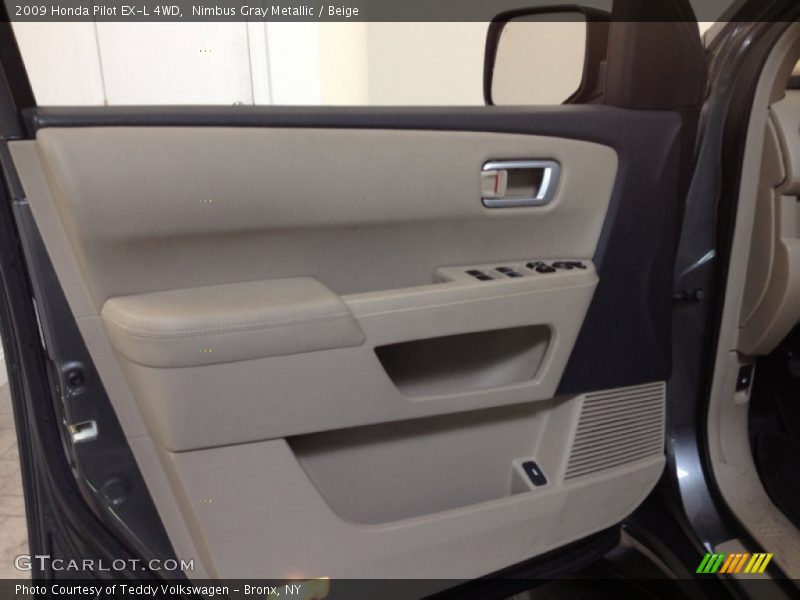 Nimbus Gray Metallic / Beige 2009 Honda Pilot EX-L 4WD
