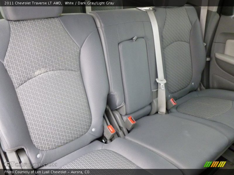 White / Dark Gray/Light Gray 2011 Chevrolet Traverse LT AWD
