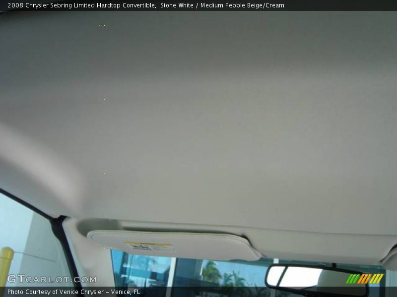 Stone White / Medium Pebble Beige/Cream 2008 Chrysler Sebring Limited Hardtop Convertible