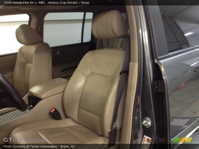 Nimbus Gray Metallic / Beige 2009 Honda Pilot EX-L 4WD