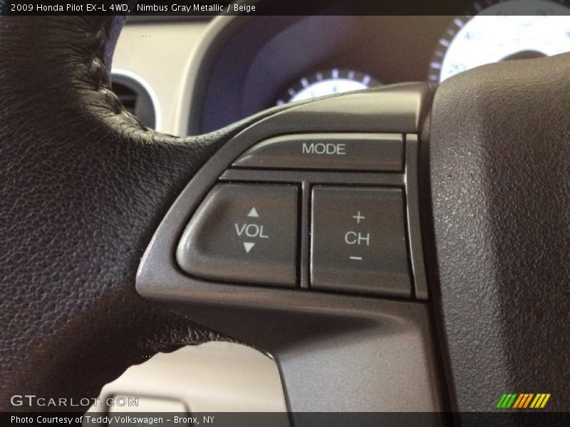 Nimbus Gray Metallic / Beige 2009 Honda Pilot EX-L 4WD
