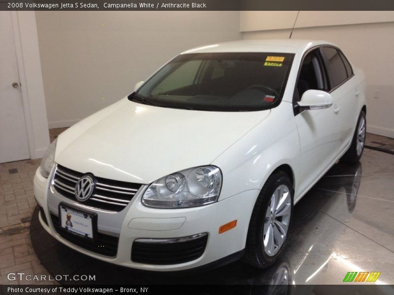 Campanella White / Anthracite Black 2008 Volkswagen Jetta S Sedan