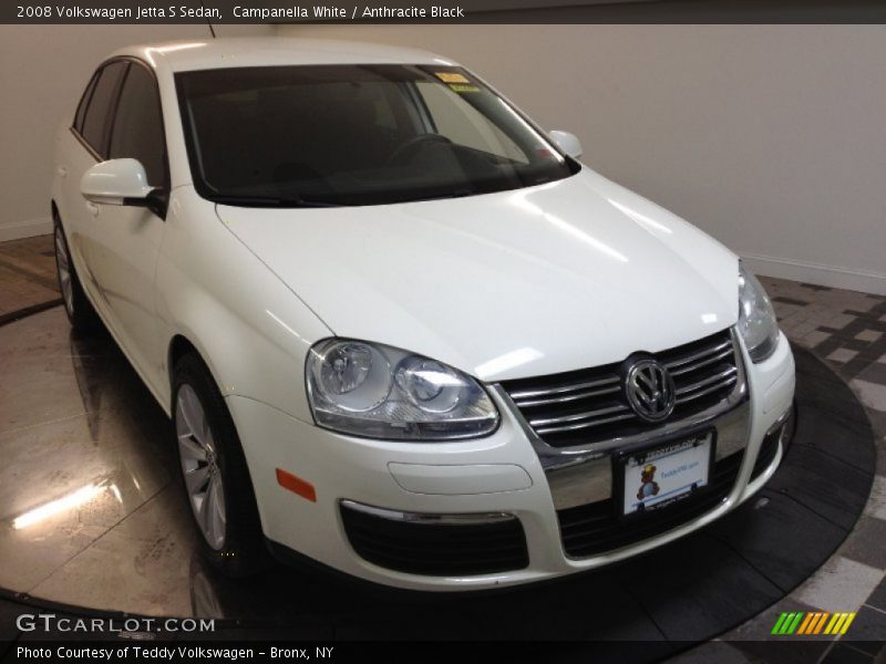 Campanella White / Anthracite Black 2008 Volkswagen Jetta S Sedan