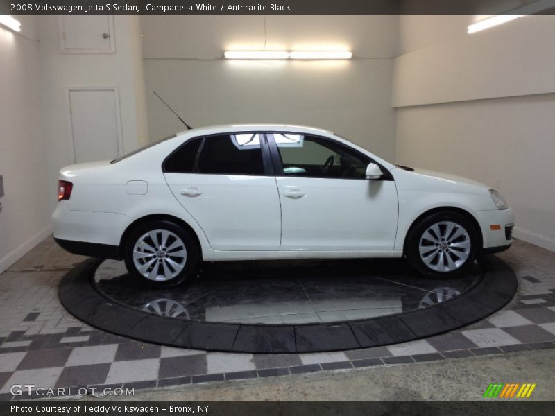 Campanella White / Anthracite Black 2008 Volkswagen Jetta S Sedan