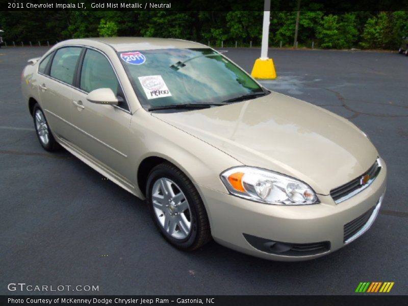Gold Mist Metallic / Neutral 2011 Chevrolet Impala LT