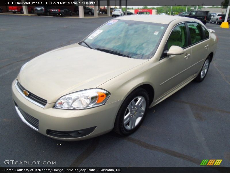 Gold Mist Metallic / Neutral 2011 Chevrolet Impala LT
