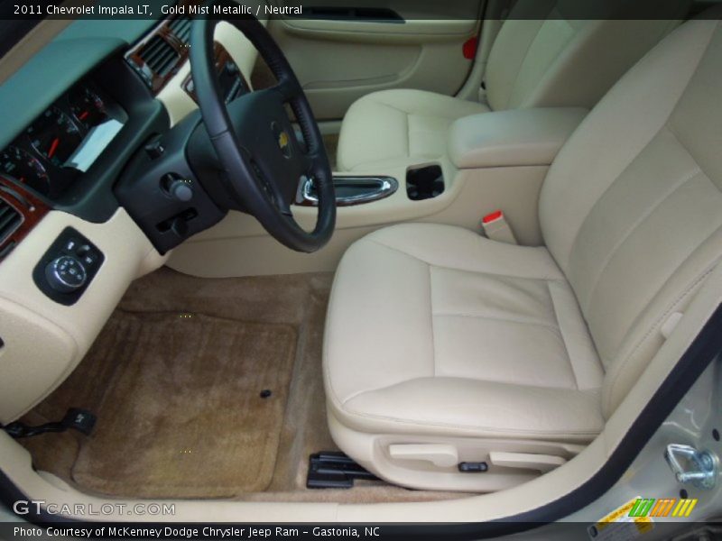 Gold Mist Metallic / Neutral 2011 Chevrolet Impala LT