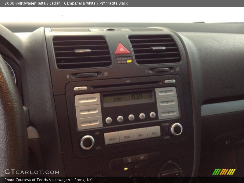 Campanella White / Anthracite Black 2008 Volkswagen Jetta S Sedan