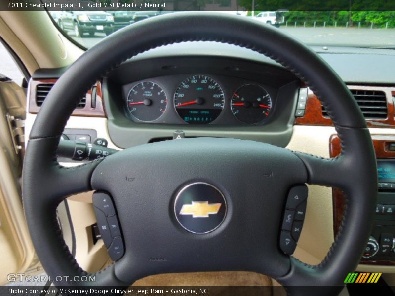 Gold Mist Metallic / Neutral 2011 Chevrolet Impala LT