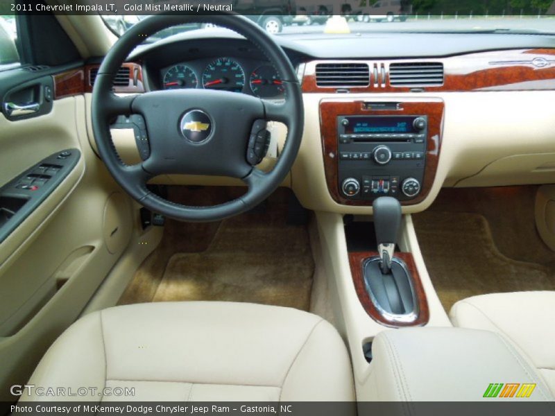 Gold Mist Metallic / Neutral 2011 Chevrolet Impala LT