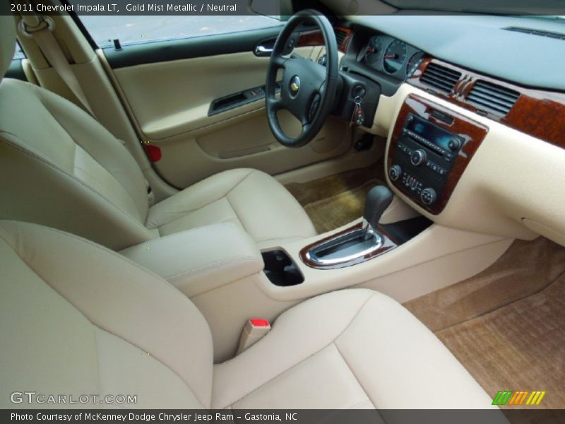 Gold Mist Metallic / Neutral 2011 Chevrolet Impala LT