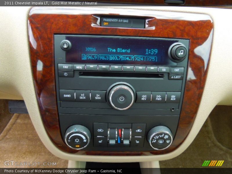 Gold Mist Metallic / Neutral 2011 Chevrolet Impala LT