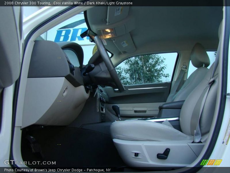 Cool Vanilla White / Dark Khaki/Light Graystone 2008 Chrysler 300 Touring